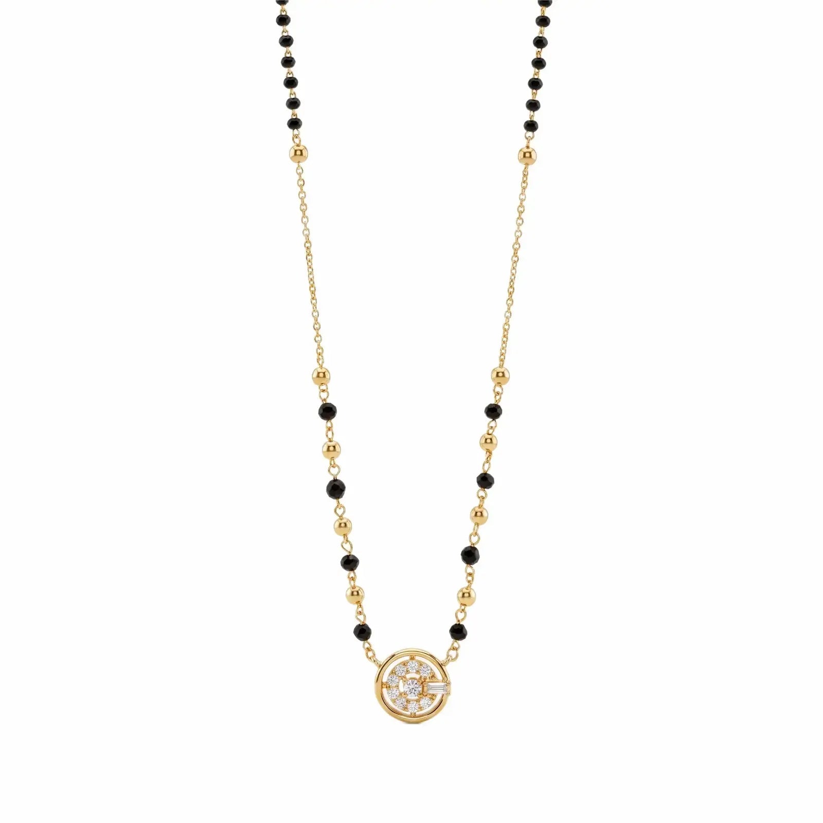 925 Sterling Silver Circular Halo Mangalsutra - My Store