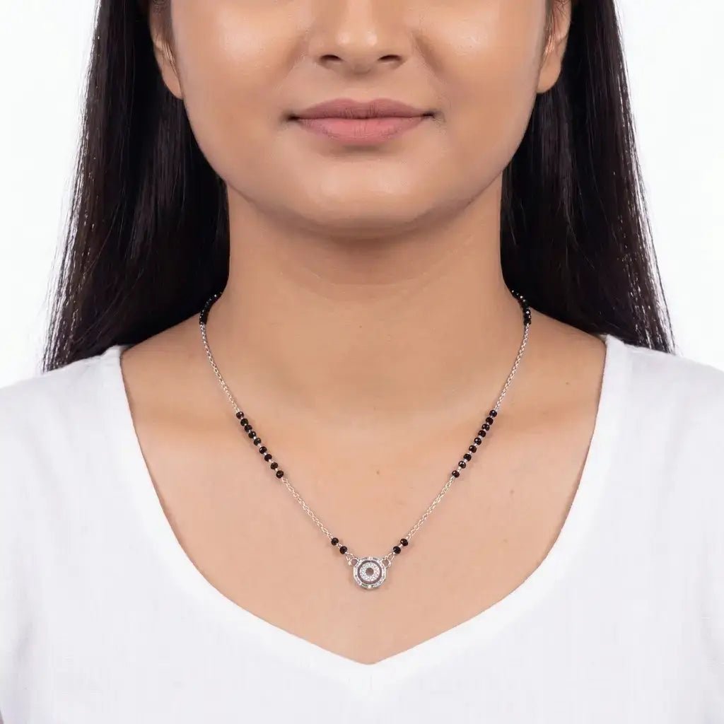 Aurelia Geometric Halo Mangalsutra - My Store