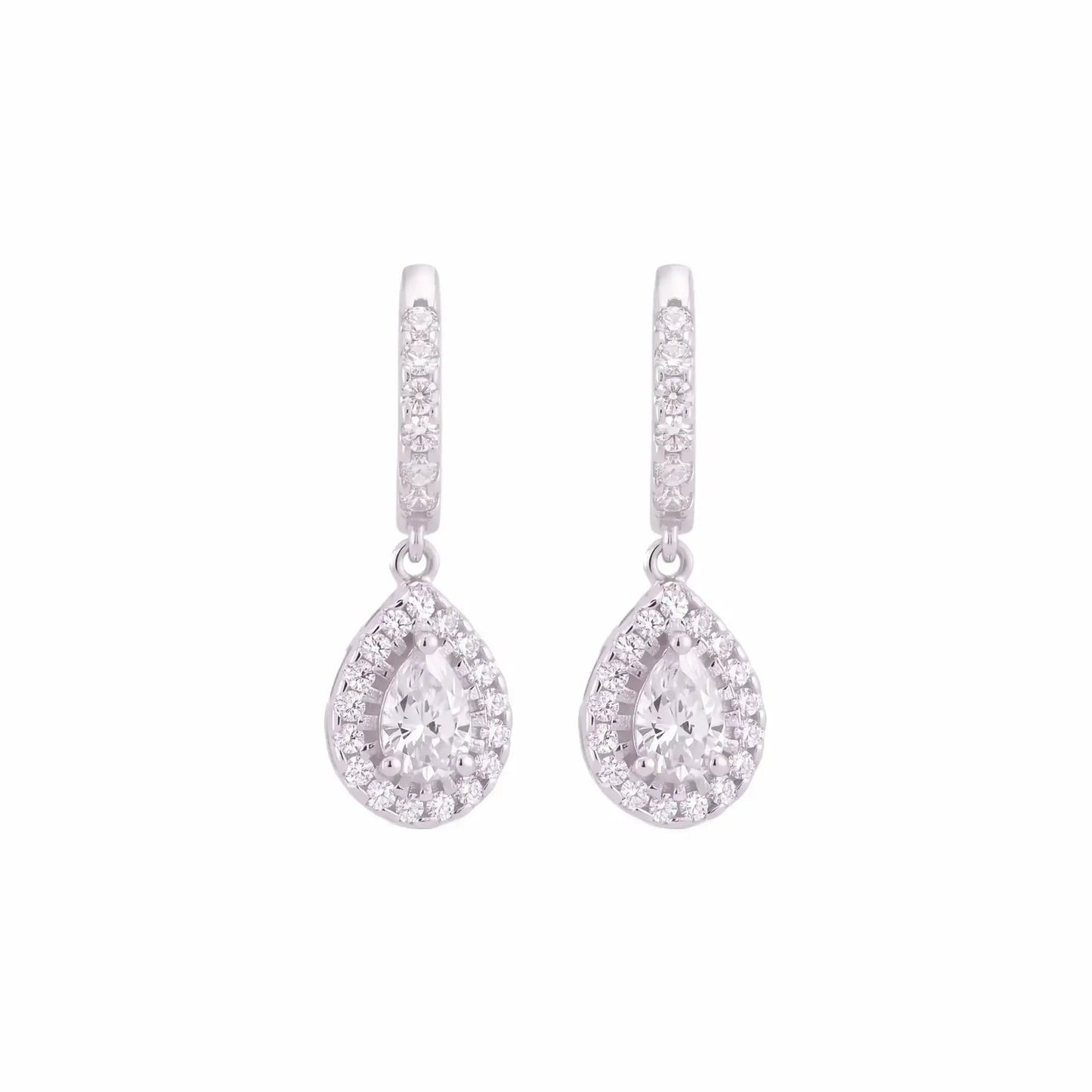 Aurora Pear CZ Drop Earring - My Store