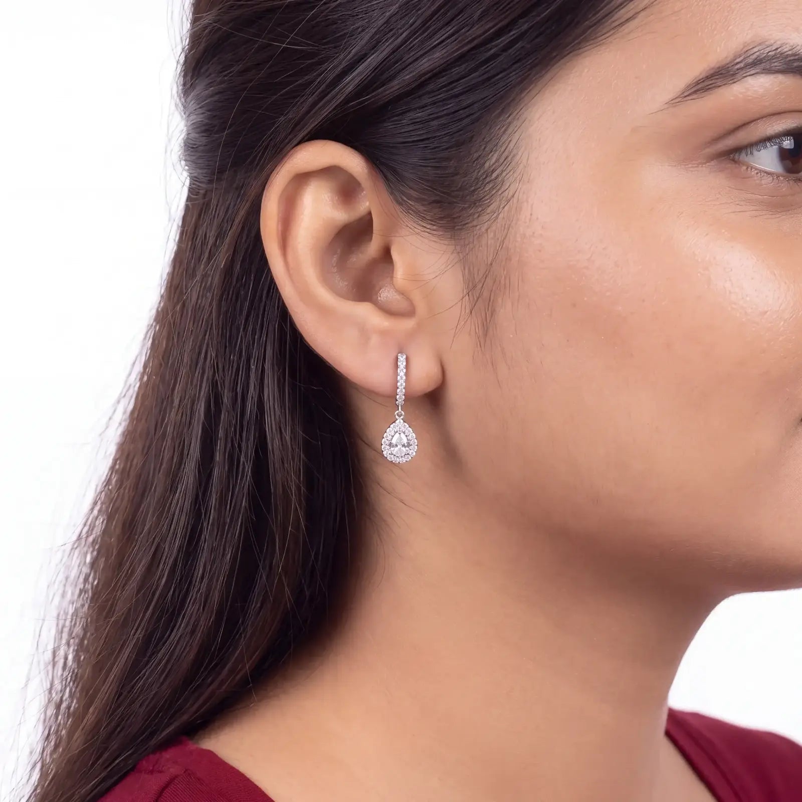 Aurora Pear CZ Drop Earring - My Store