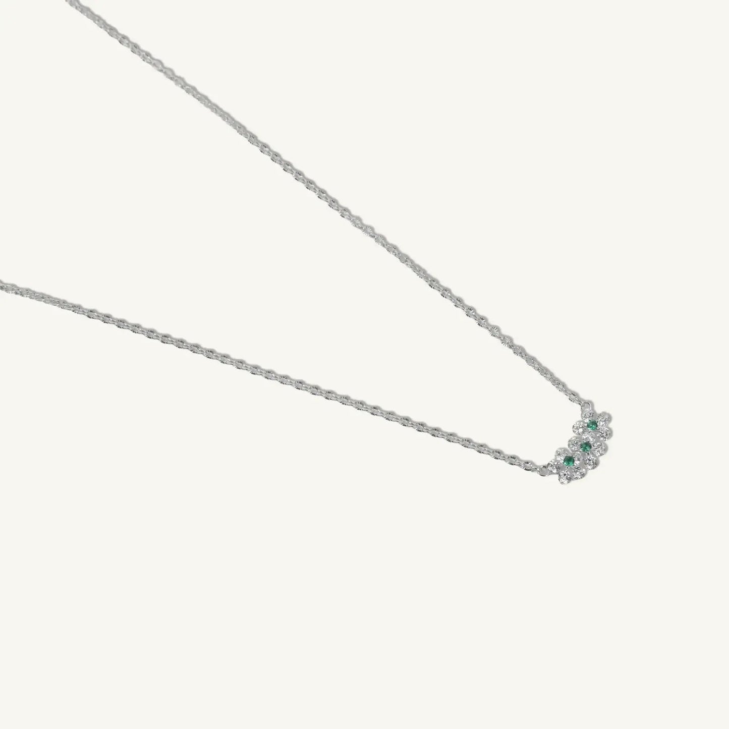 Celeste Green Cluster Necklace - My Store