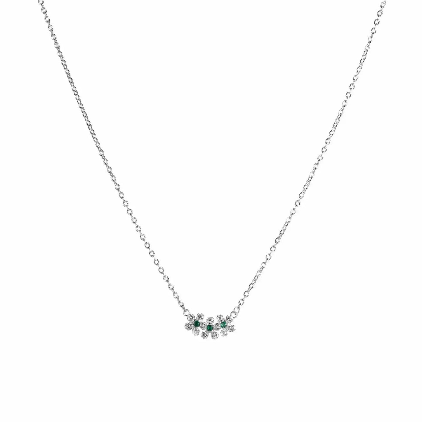 Celeste Green Cluster Necklace - My Store