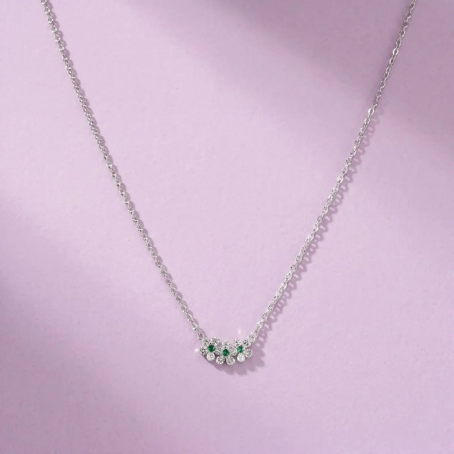 Celeste Green Cluster Necklace - My Store