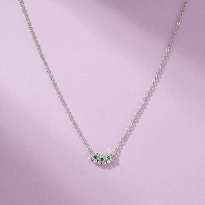 Celeste Green Cluster Necklace - My Store