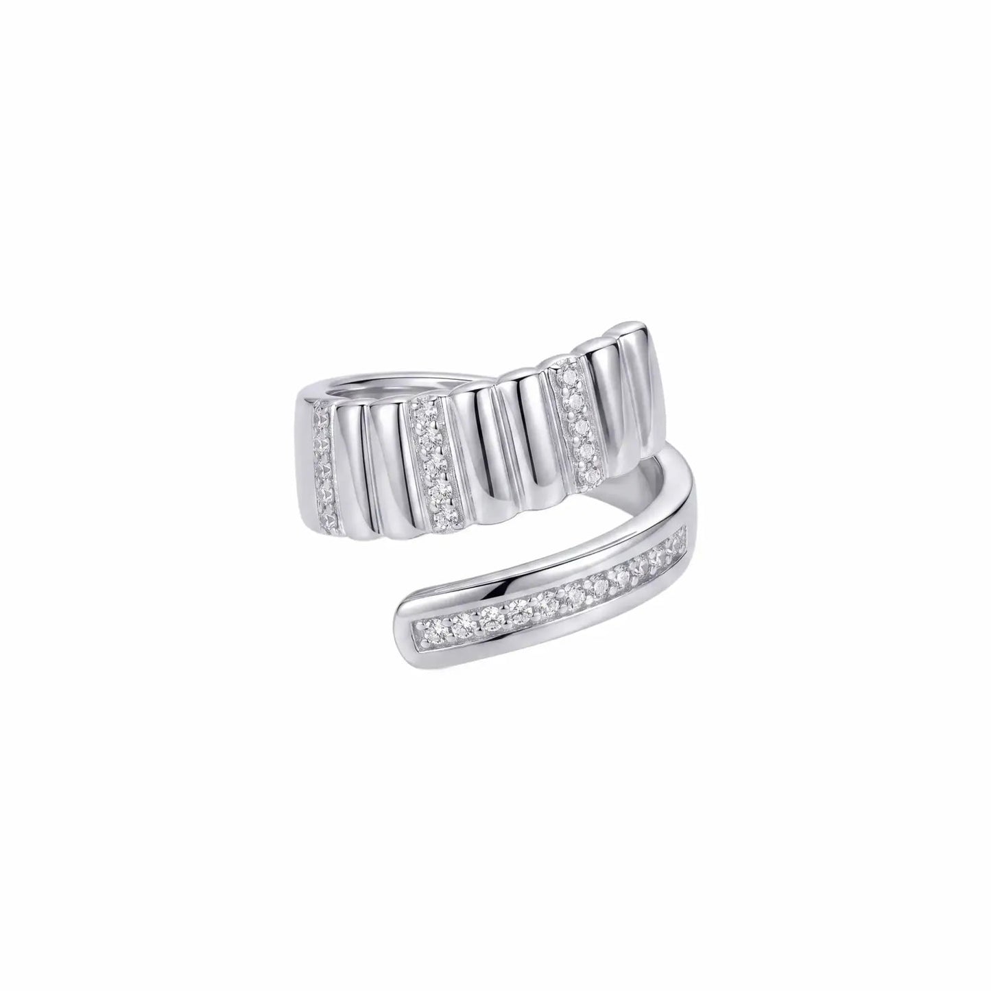 Curve CZ Adjustable Ring - My Store
