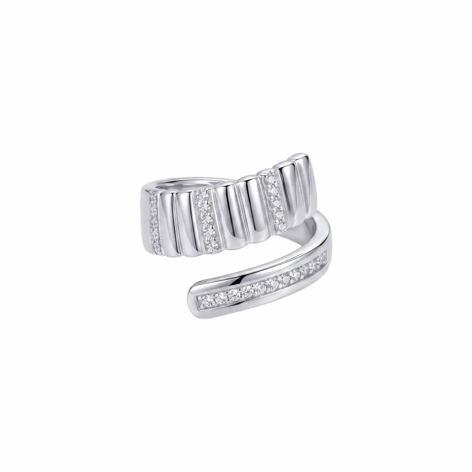 Curve CZ Adjustable Ring - My Store