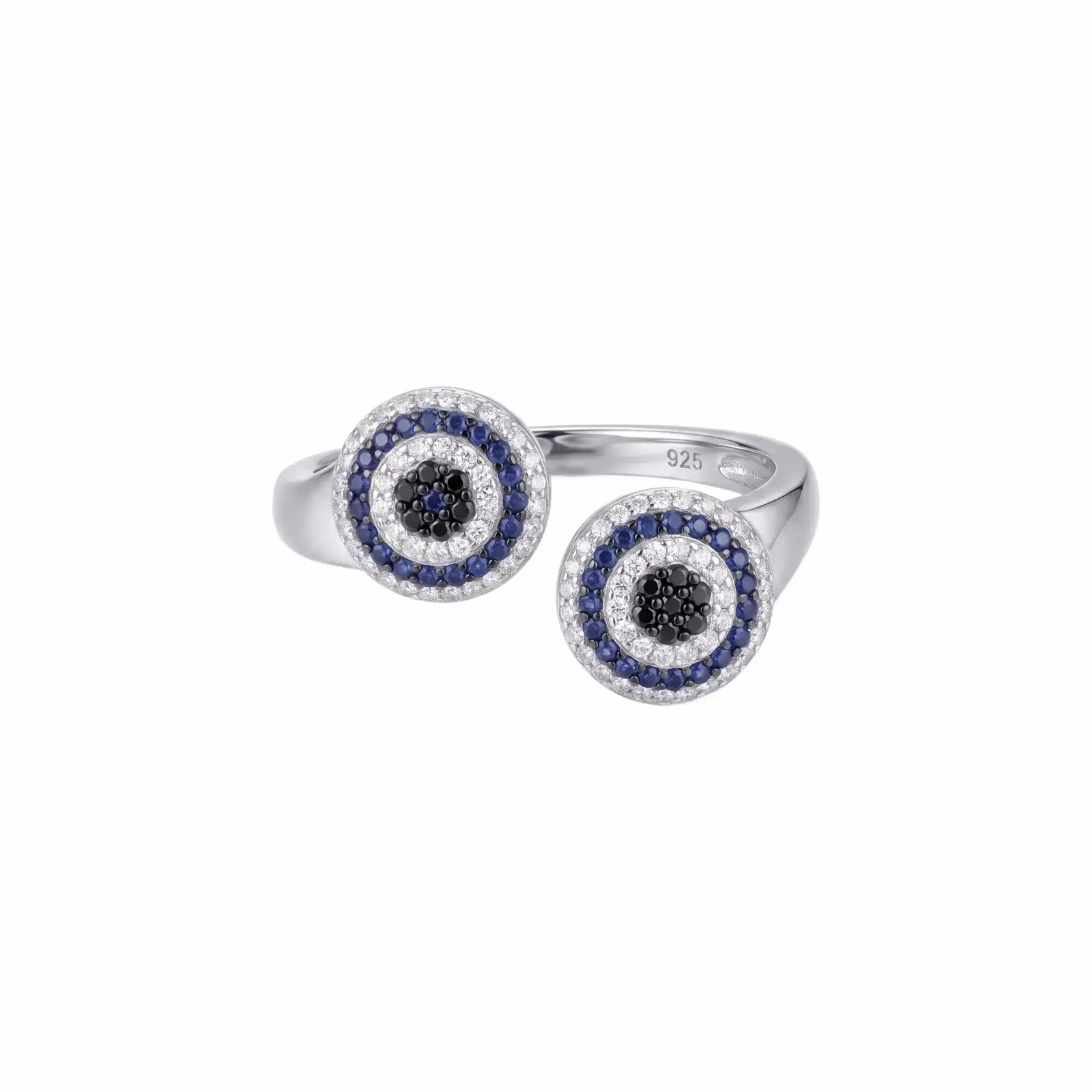 CZ Evil Eye Adjustable Ring - My Store