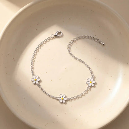 Daisy Bloom Enamel Bracelet - My Store