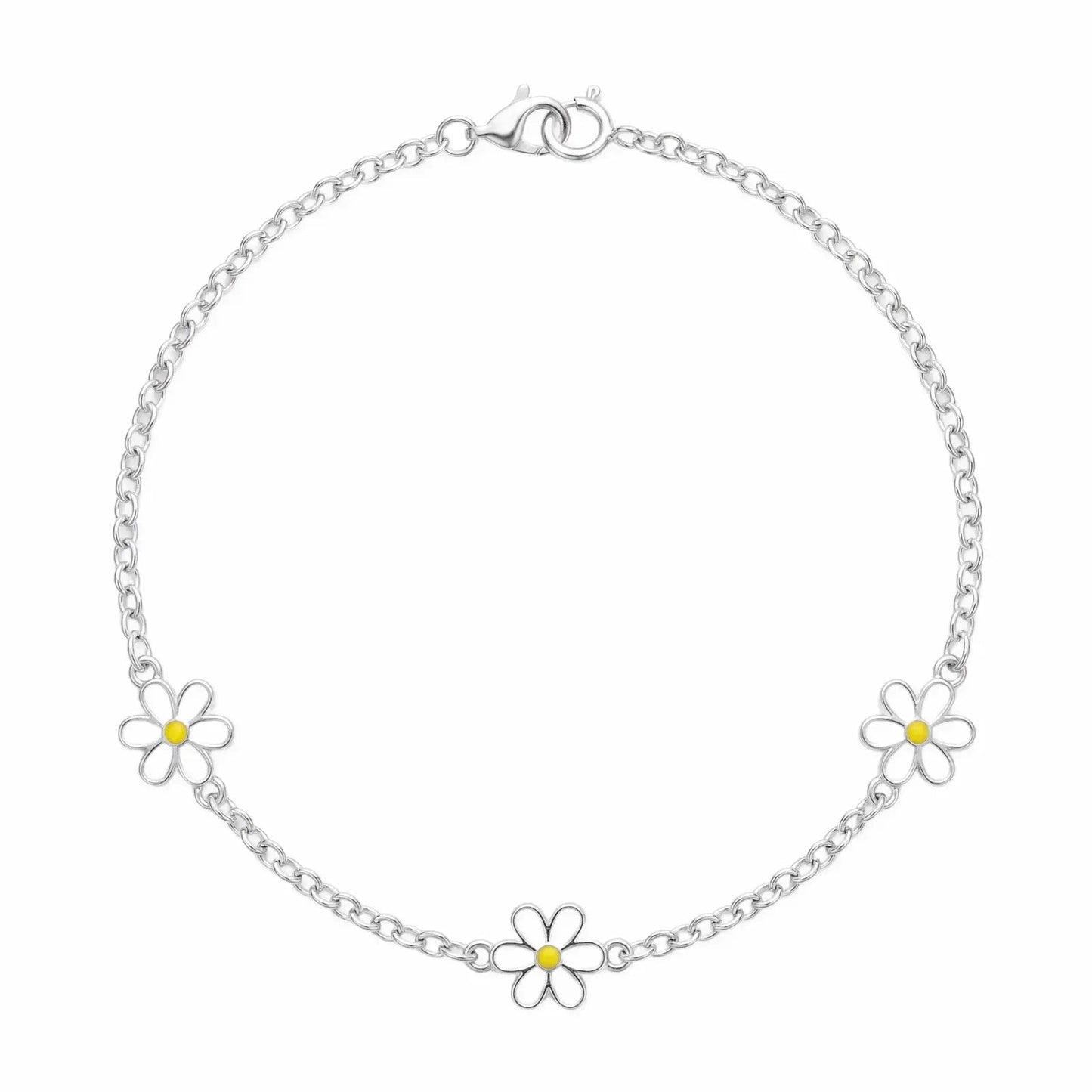 Daisy Bloom Enamel Bracelet - My Store