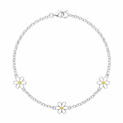Daisy Bloom Enamel Bracelet - My Store