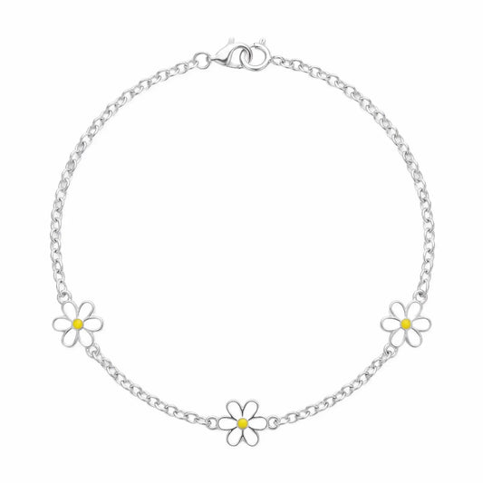 Daisy Bloom Enamel Bracelet - My Store