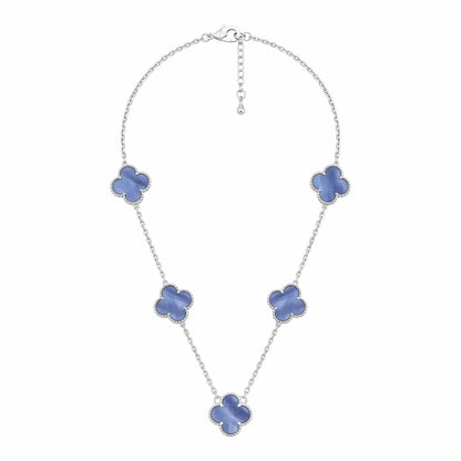 Lavender Clover Charm Necklace - My Store