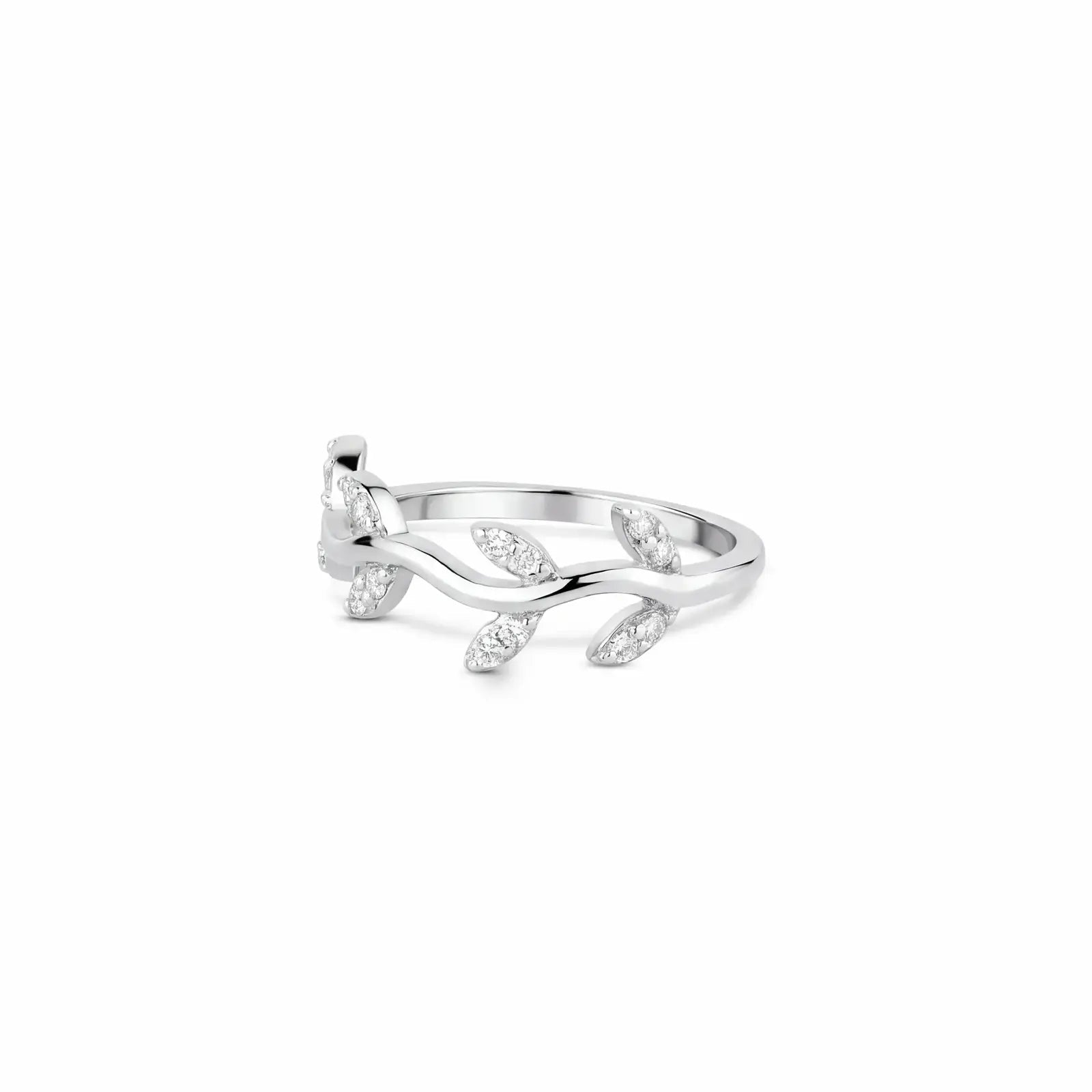 Marquise Leaf Silver Ring - My Store