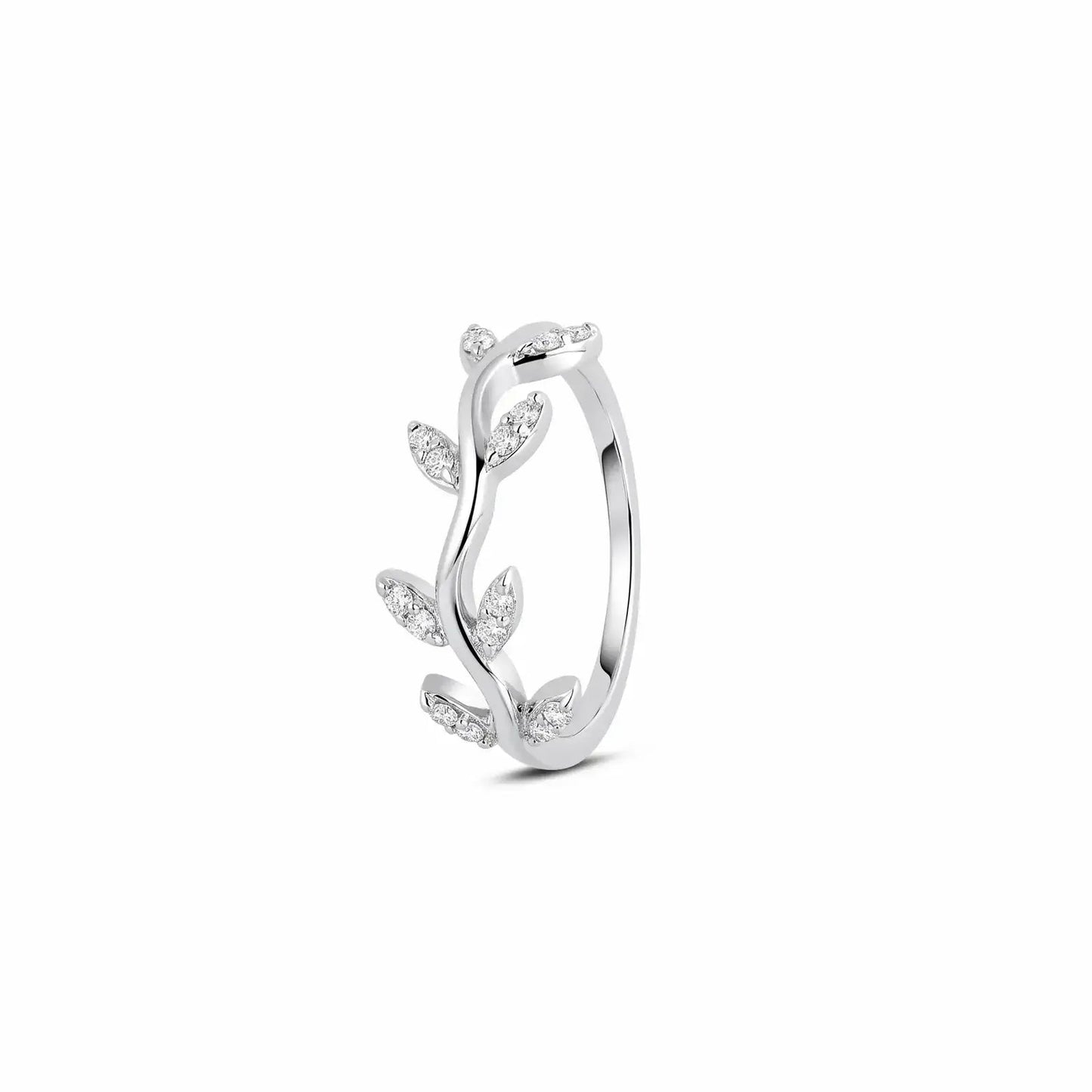 Marquise Leaf Silver Ring - My Store