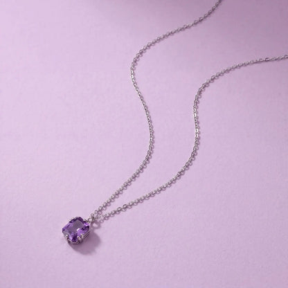 Minimal Purple Halo Necklace - My Store