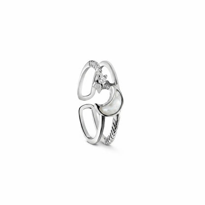 Moon Star Diamond Adjustable Ring - My Store