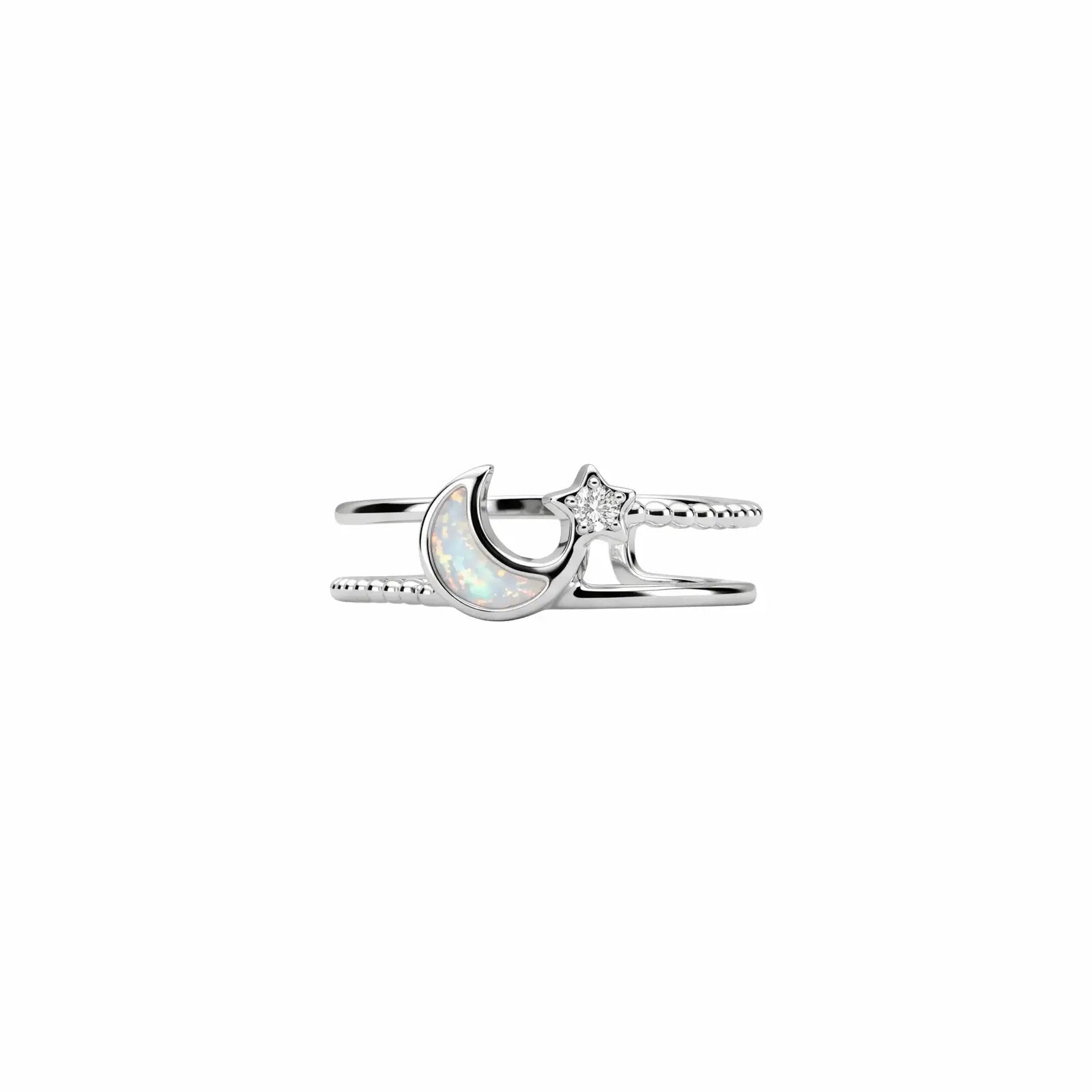 Moon Star Diamond Adjustable Ring - My Store