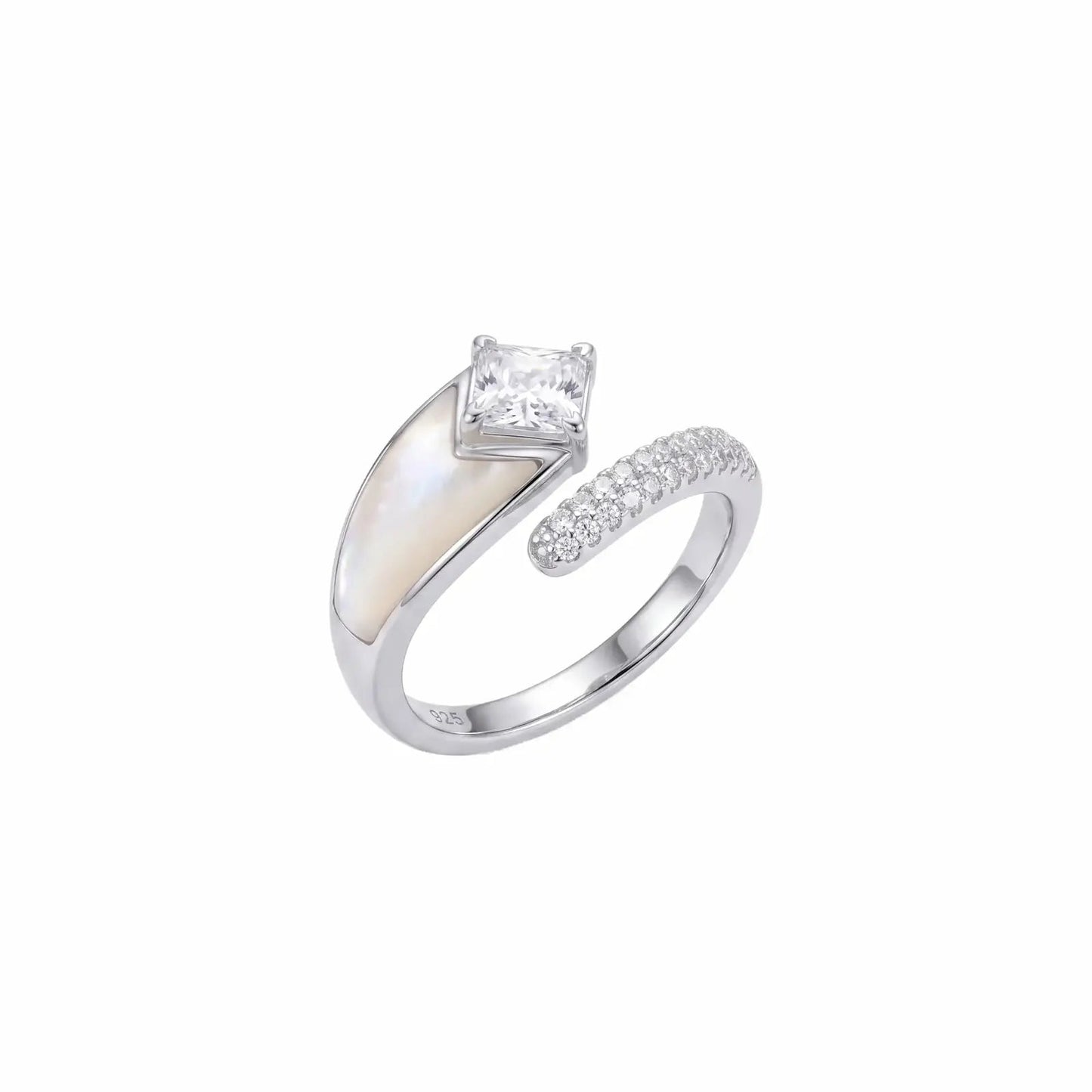 MOP & CZ Radiance Adjustable Ring - My Store