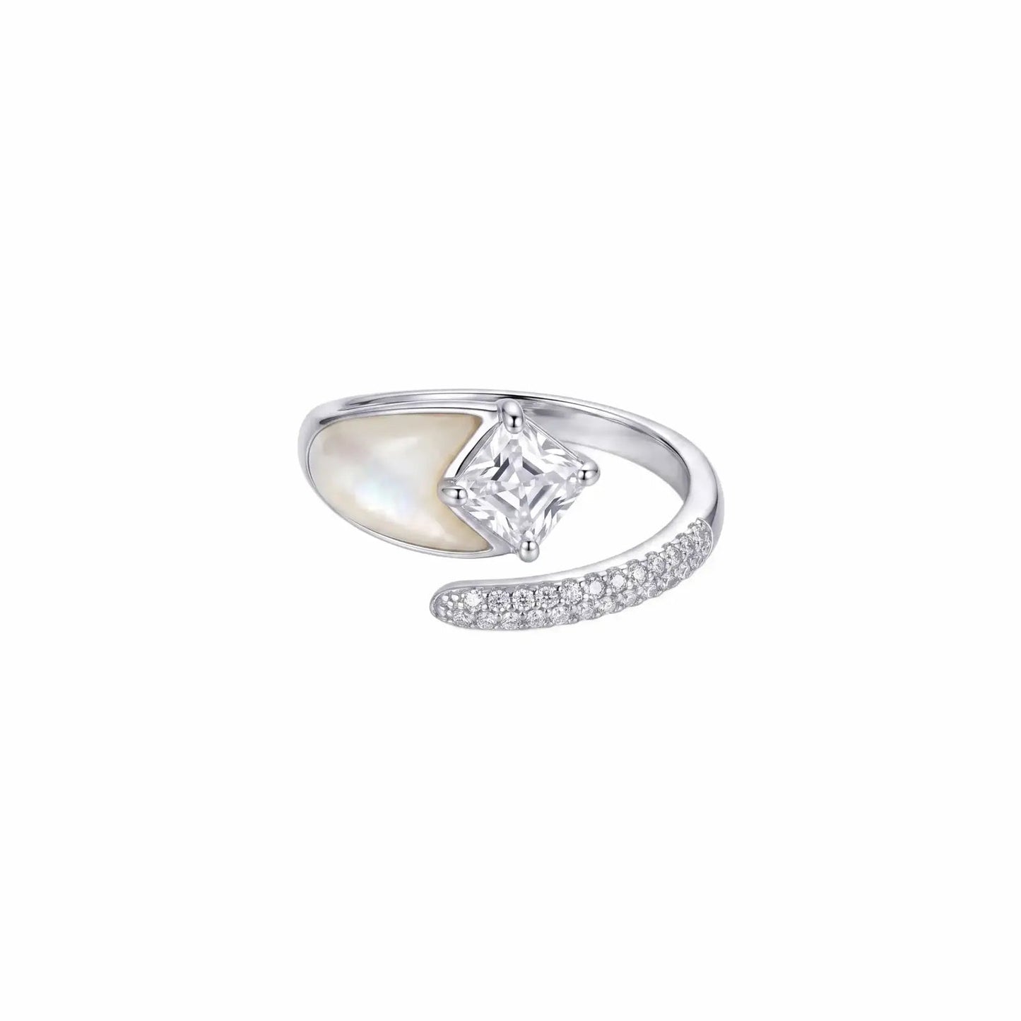 MOP & CZ Radiance Adjustable Ring - My Store