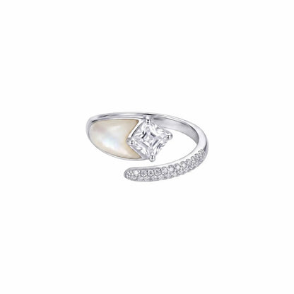MOP & CZ Radiance Adjustable Ring - My Store