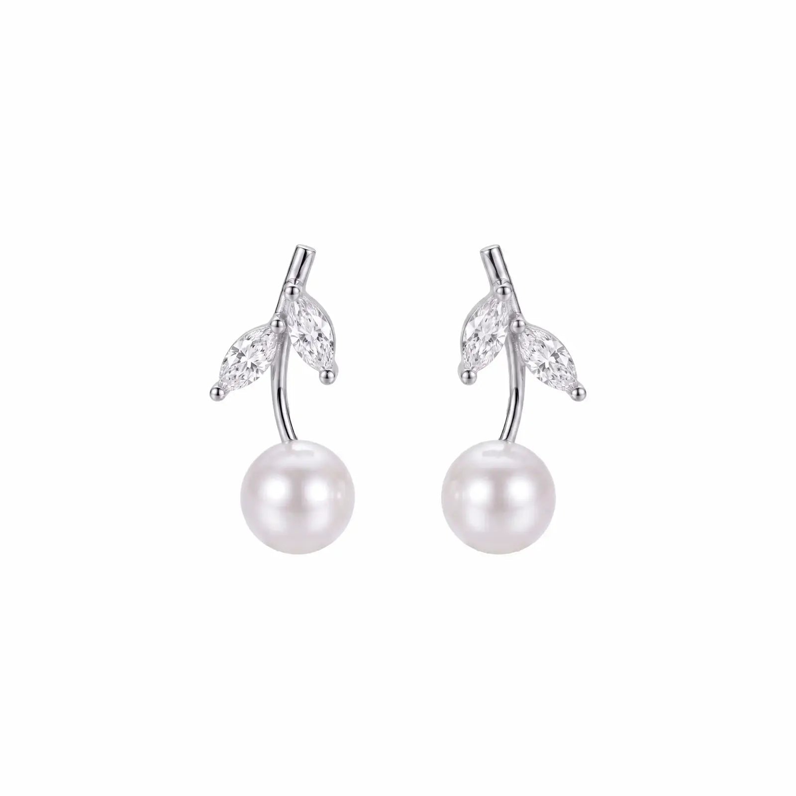 Pearl Leaf Drop Stud Earring - My Store