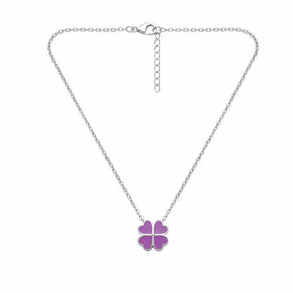 Pink Enamel Flower Necklace - My Store