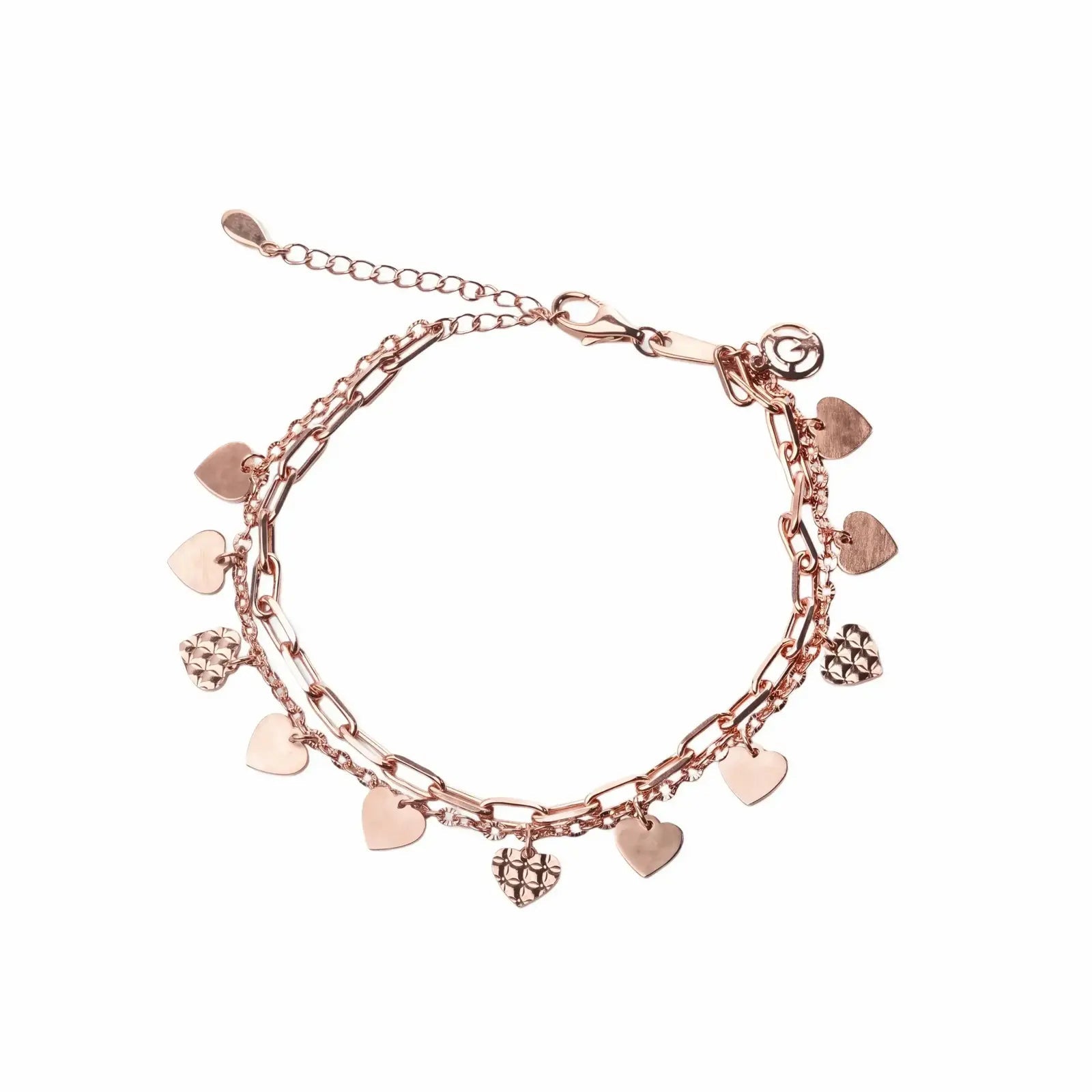 Rosé Heart Dangle Bracelet - My Store