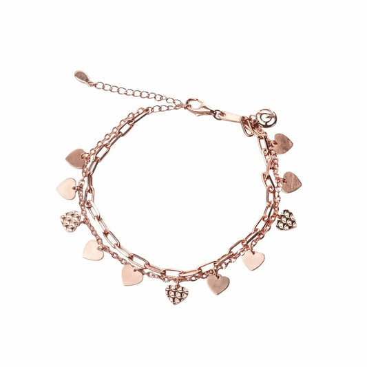 Rosé Heart Dangle Bracelet - My Store