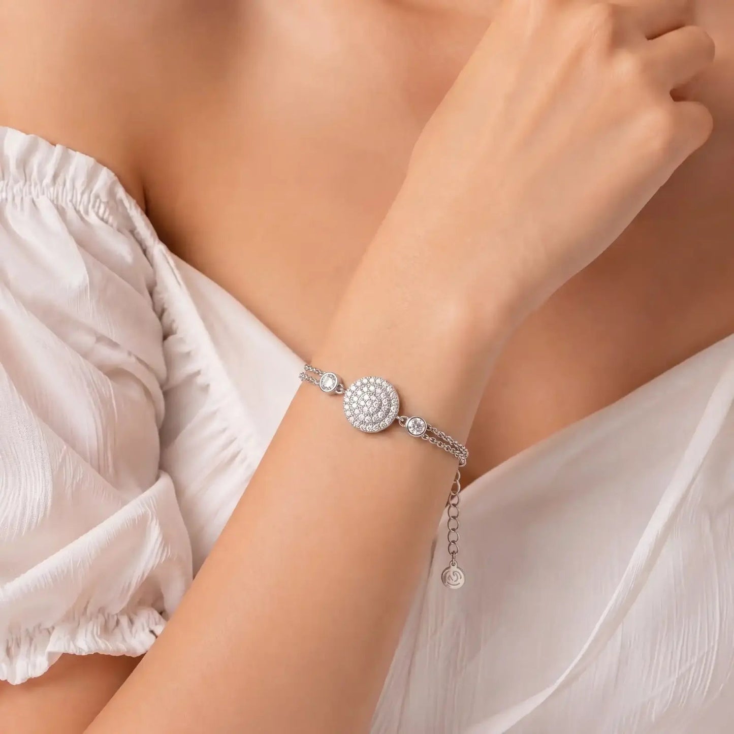 Stellar Orbit CZ Silver Bracelet - My Store